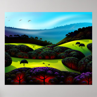 Morning Mist Poster
