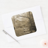 Morning Mist Quadratischer Aufkleber (Umschlag)