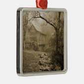 Morning Mist Silbernes Ornament (Rechts)
