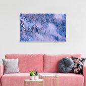 Morning Mist (Winter) Leinwanddruck (Insitu (Wohnzimmer))