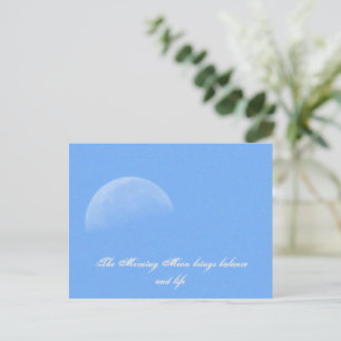 Morning Moon Postcard Postkarte