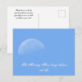 Morning Moon Postcard Postkarte (Vorne/Hinten)