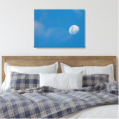 Morning Moon | Sambia, Afrika Leinwanddruck (Insitu (Schlafzimmer))