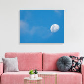 Morning Moon | Sambia, Afrika Leinwanddruck (Insitu (Wohnzimmer))