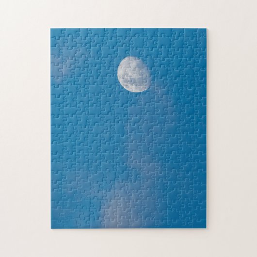 Morning Moon | Sambia, Afrika Puzzle (Vertikal)