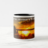 Morning Motivation Coffee Mug Zweifarbige Tasse (Mittel)