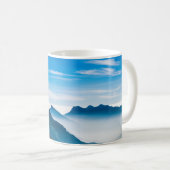 Morning Mountains Nebellandschaft Kaffeetasse (VorderseiteRechts)