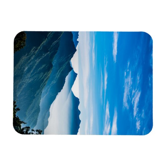 Morning Mountains Nebellandschaft Magnet (Horizontal)