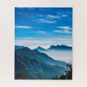 Morning Mountains Nebellandschaft Puzzle (Vertikal)