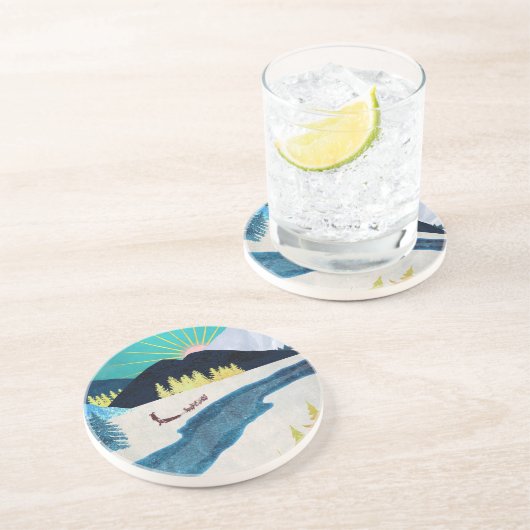 Morning Musher Getränkeuntersetzer (Seite)