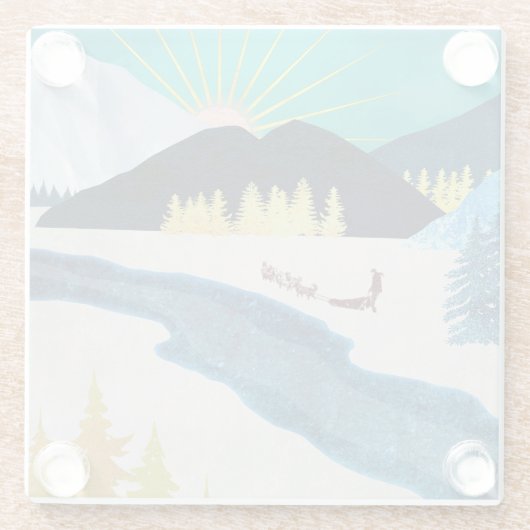 Morning Musher Glasuntersetzer (Rückseite)