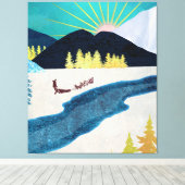 Morning Musher Leinwanddruck (Insitu (Holzboden))