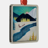 Morning Musher Ornament Aus Metall (Rechts)