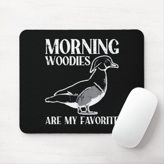 Morning My Favorite Duck Hunting Funny Hunter Men Mousepad (Mit Mouse)