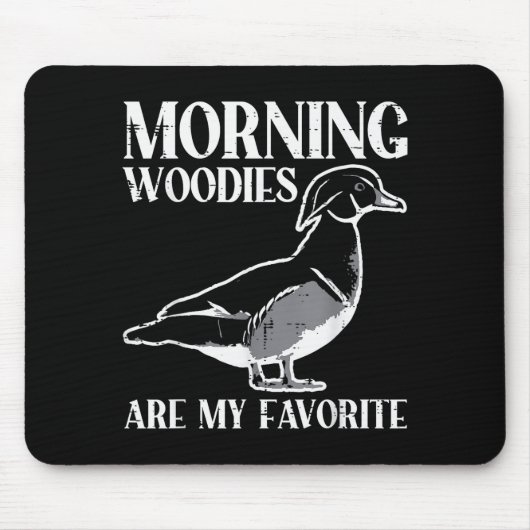 Morning My Favorite Duck Hunting Funny Hunter Men Mousepad (Vorne)