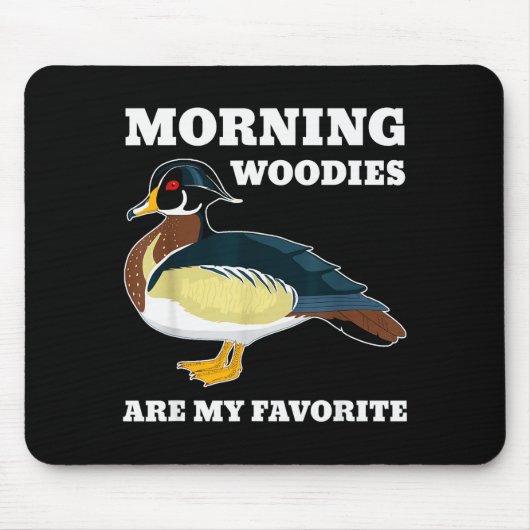 Morning My Favorite Duck Hunting Funny Hunter Mousepad (Vorne)