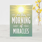 Morning Of Miracles Greeting Card Karte (Gelbe Blume)