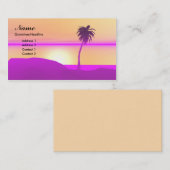 Morning Palm - Insel Visitenkarte (Vorne/Hinten)