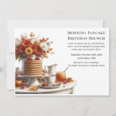 Morning Pancake Birthday Brunch | Cosy Weekend Einladung (Vorderseite)