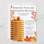Morning Pancake Birthday Brunch | Cosy Weekend Einladung (Vorderseite)