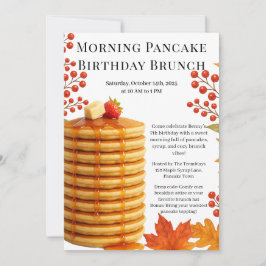 Morning Pancake Birthday Brunch | Cosy Weekend Einladung