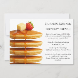 Morning Pancake Birthday Brunch | Cosy Weekend Einladung