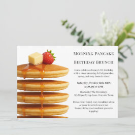 Morning Pancake Birthday Brunch | Cosy Weekend Einladung