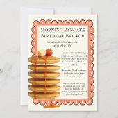 Morning Pancake Birthday Brunch | Cosy Weekend Einladung (Vorderseite)