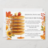 Morning Pancake Birthday Brunch | Cosy Weekend Einladung (Vorderseite)