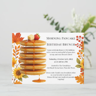 Morning Pancake Birthday Brunch | Cosy Weekend Einladung