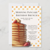 Morning Pancake Birthday Brunch | Cosy Weekend Einladung (Vorderseite)