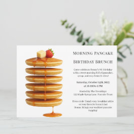 Morning Pancake Birthday Brunch | Cosy Weekend Einladung