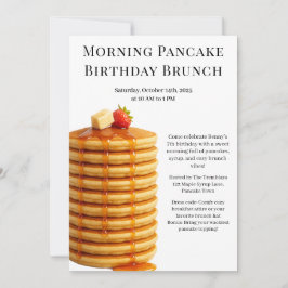 Morning Pancake Birthday Brunch | Cosy Weekend Einladung