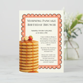 Morning Pancake Birthday Brunch | Cosy Weekend Einladung