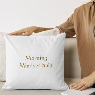 Morning Peace Aura Moderne Schrift Kissen