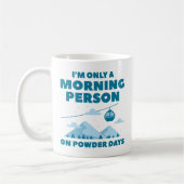 Morning Person Snow Kaffeetasse (Links)