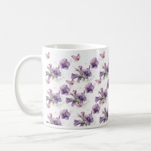 Morning Petunia Bloom Tasse (Links)