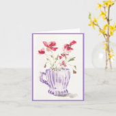 Morning Poppies Greeting Card Karte (Gelbe Blume)