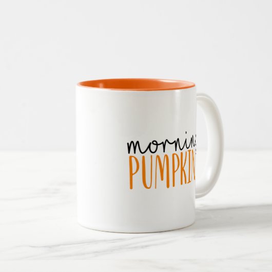 Morning Pumpkin Fall Kaffeepause Tasse (VorderseiteRechts)