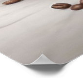 Morning Purr fection - Whimsical Cat Barista Poste Poster (Ecke)