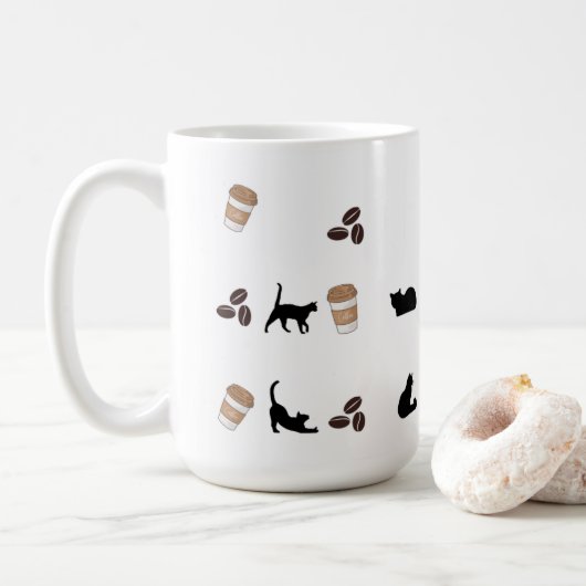 Morning Purrfection Cup Kaffeetasse (Mit Donut)