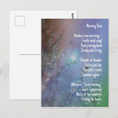 Morning Rain - Poetry Nature Symphony Postkarte (Vorne/Hinten)