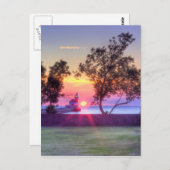 Morning Rays Postkarte (Vorne/Hinten)