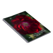 Morning Red Rose Bible Verse Prayer Journal Notizblock (Rechte Seite)