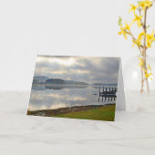 Morning River Mist Notecard Karte (Gelbe Blume)