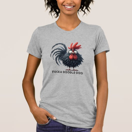 Morning Rooster - Fock-a-doodle-doo! T-Shirt (Vorderseite)