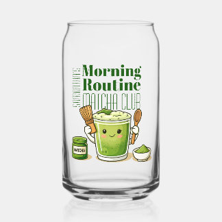 Morning Routine Matcha Club Personaliezed Dosenglas