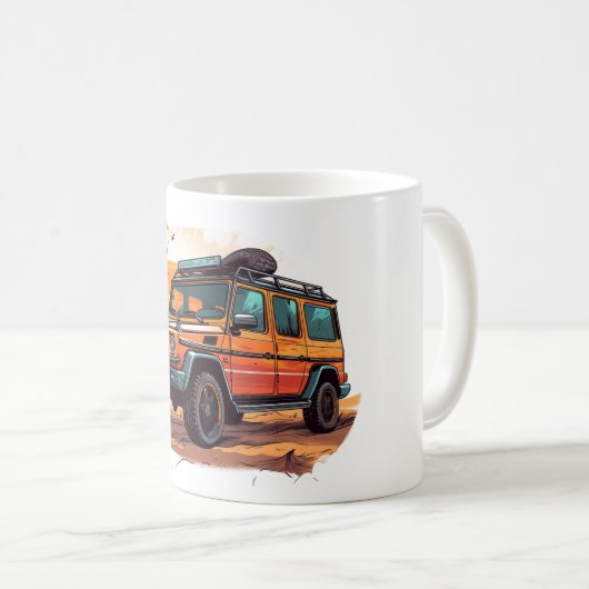 Morning Routine mit der ultimativen Cool Car Tasse (VorderseiteRechts)
