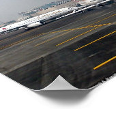 Morning Rush Hour in Dubai Poster (Ecke)