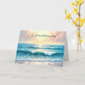 Morning Seascape Beileid Karte (Gelbe Blume)